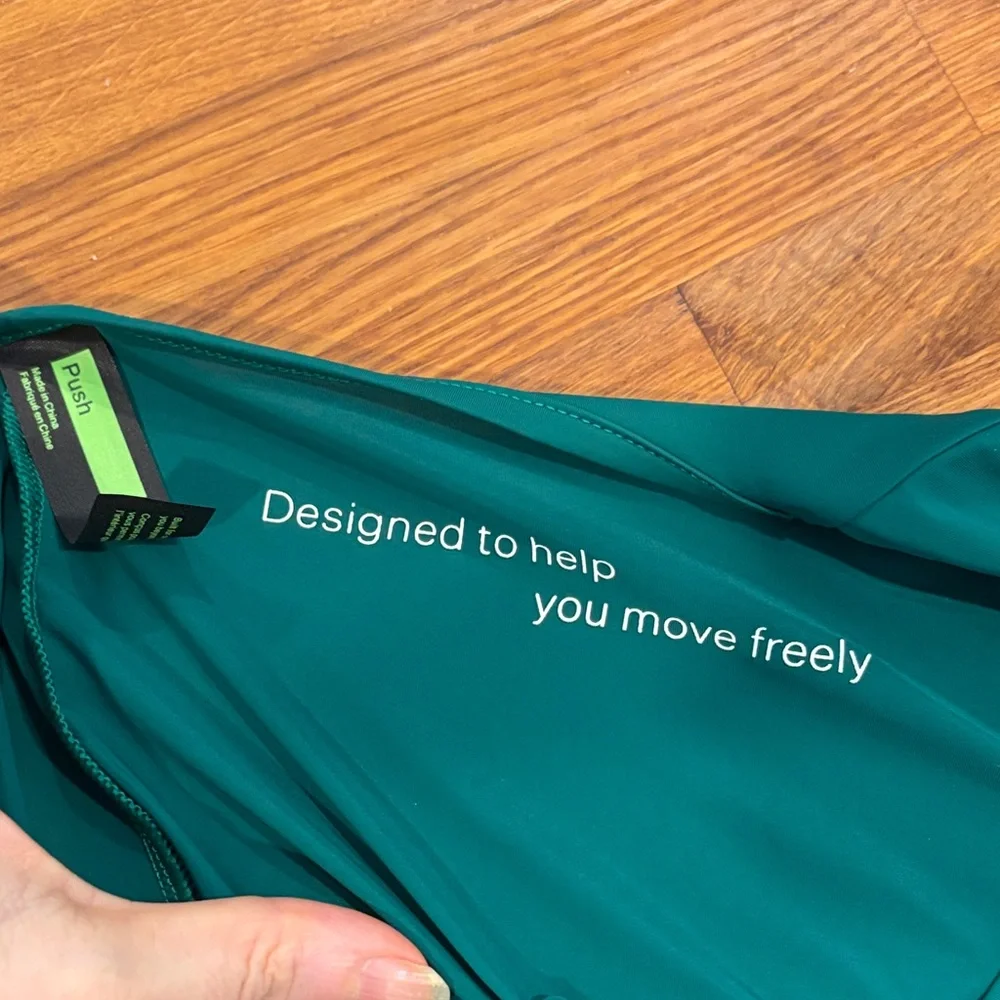 Emerald Green Long Sleeve Women's Athletic Top - Picture 7 of 7